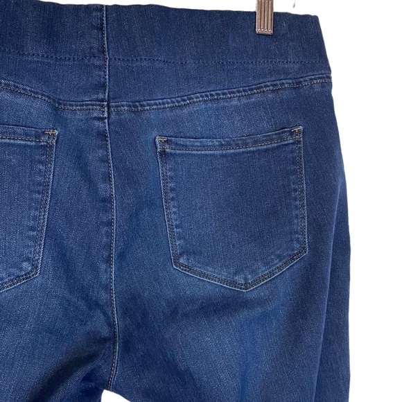 NYDJ Alina Pull On Ankle Blue Jeans Denim Slimming Panel High Rise Straight 10 - Picture 12 of 16